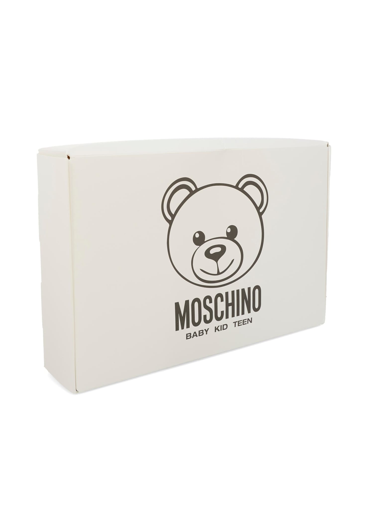 Moschino Beige Dress For Baby Girl With Teddy Bear In Neutral