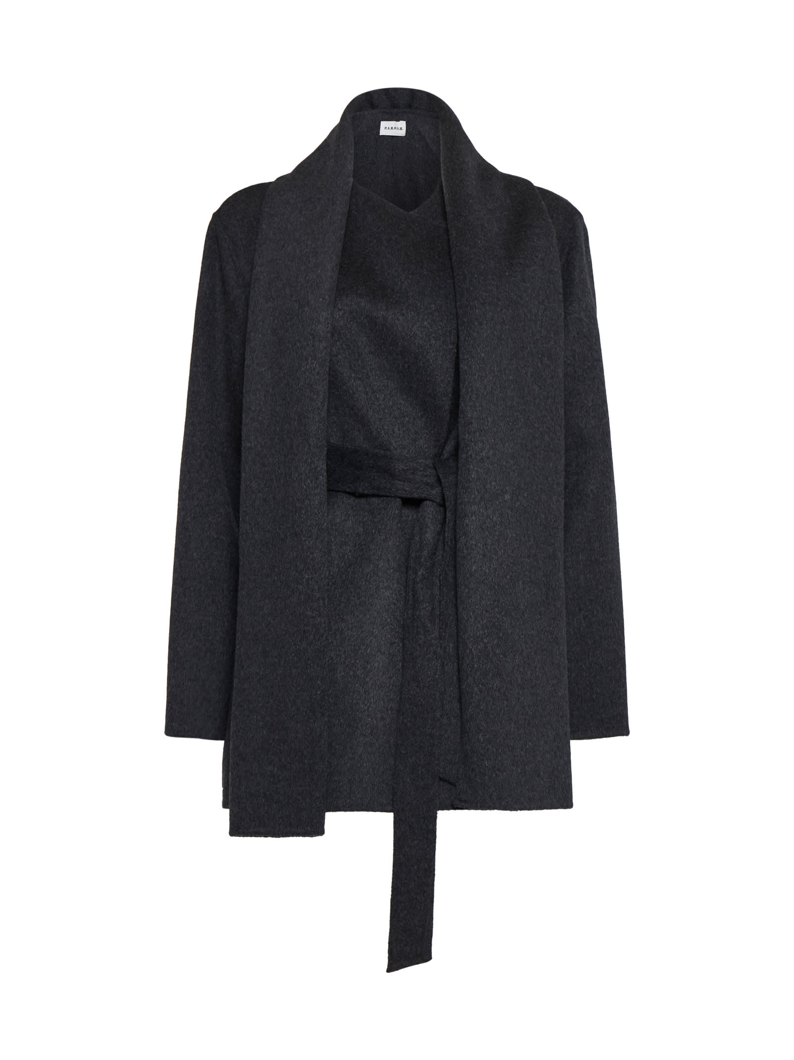 Shop P.a.r.o.s.h Coat In Anthracite