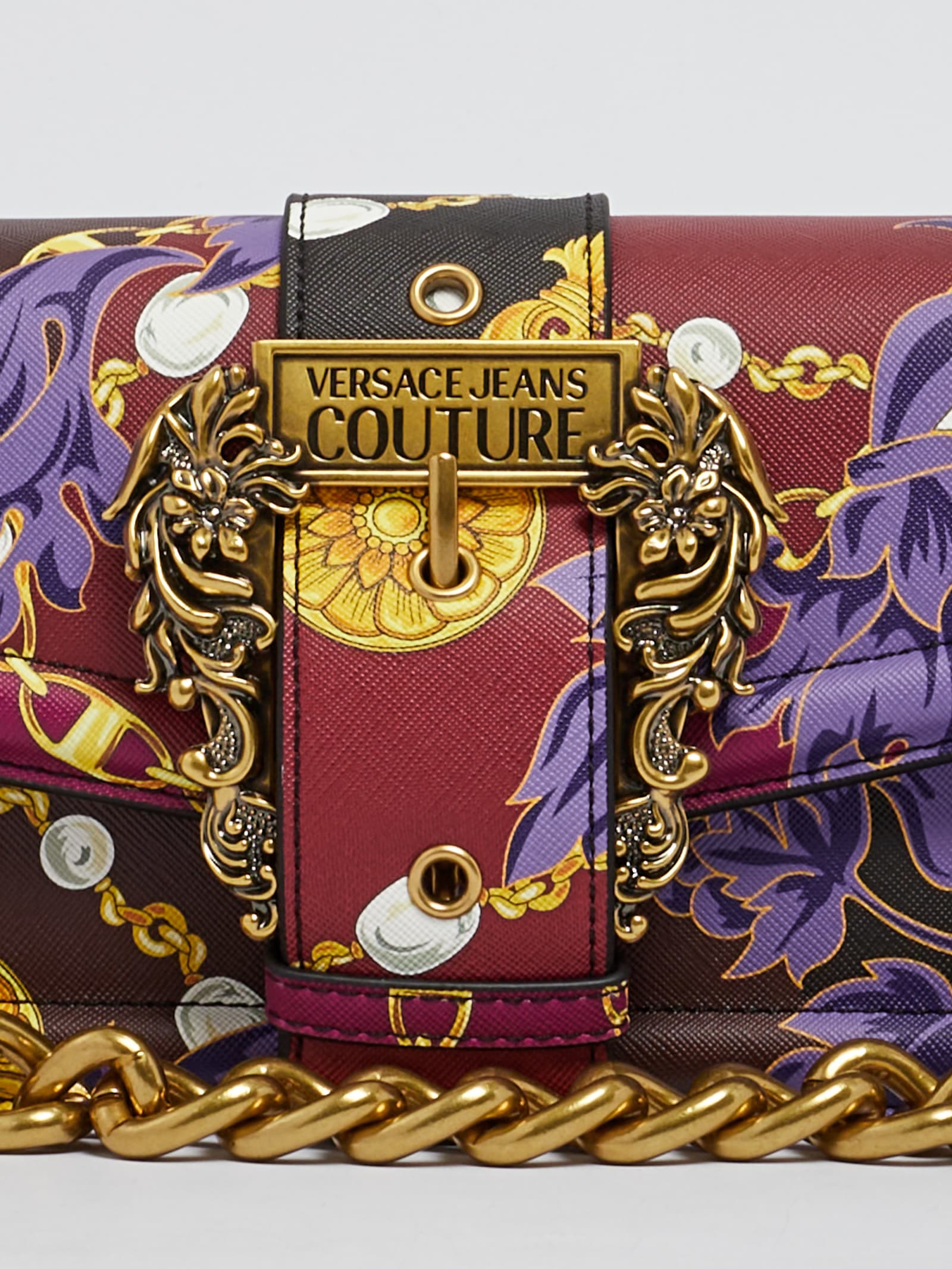 Versace Jeans Couture Range F Couture 01 Sketch 12 Tote In Multi-oro
