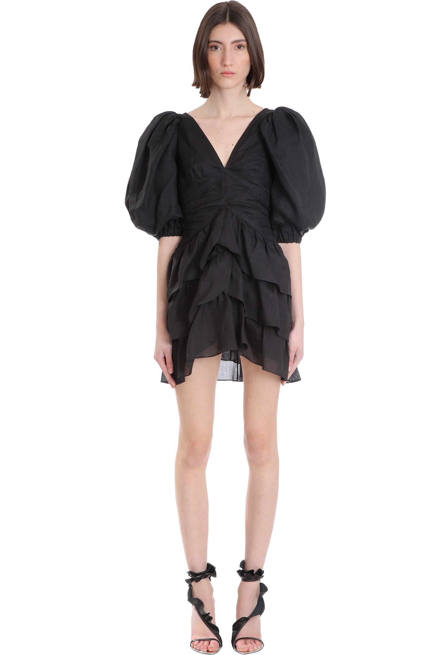 Isabel Marant Jaekia Dress In Black Cotton