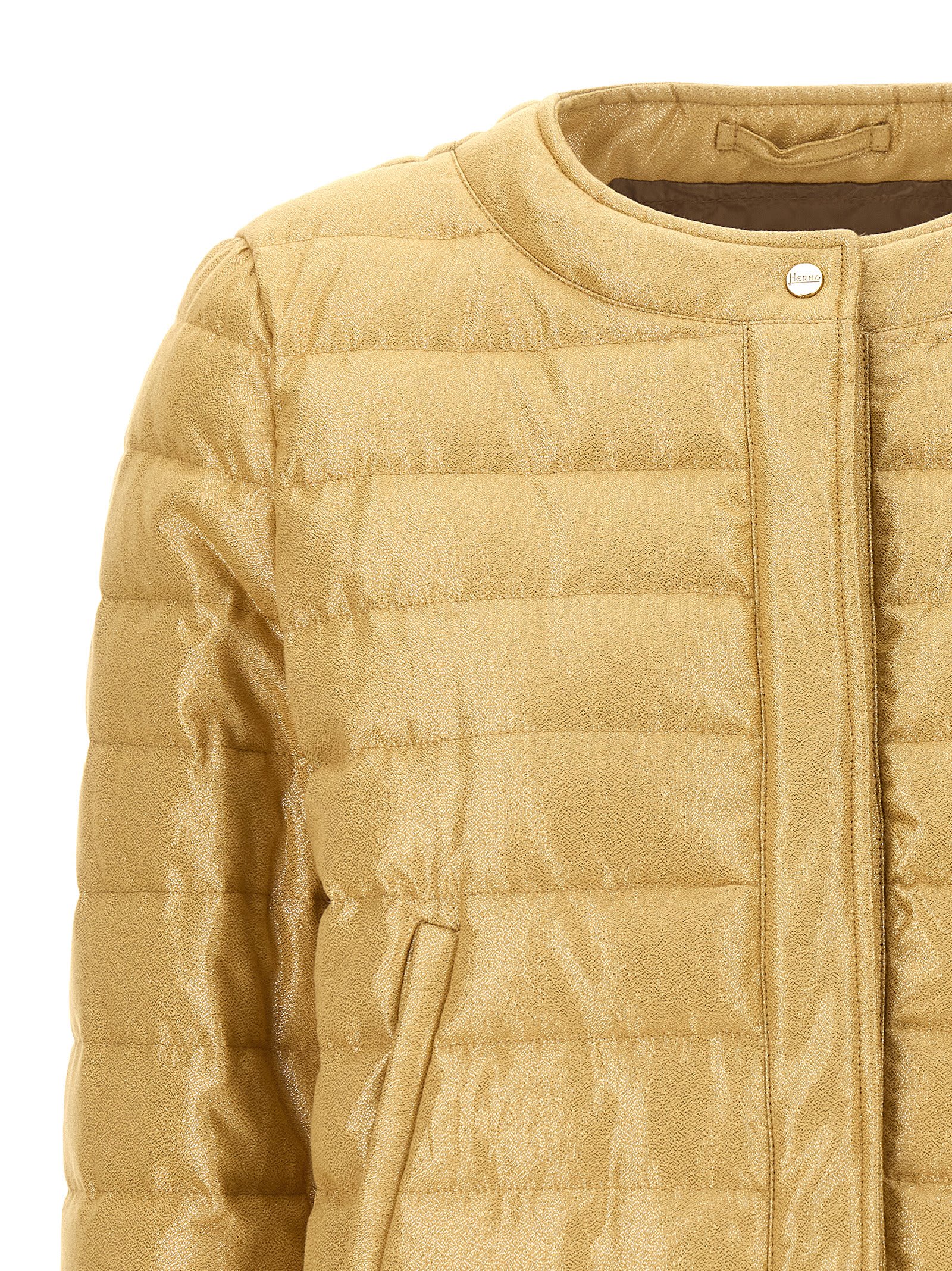 Herno Crio Casual Jackets And Parka Gold In Gold