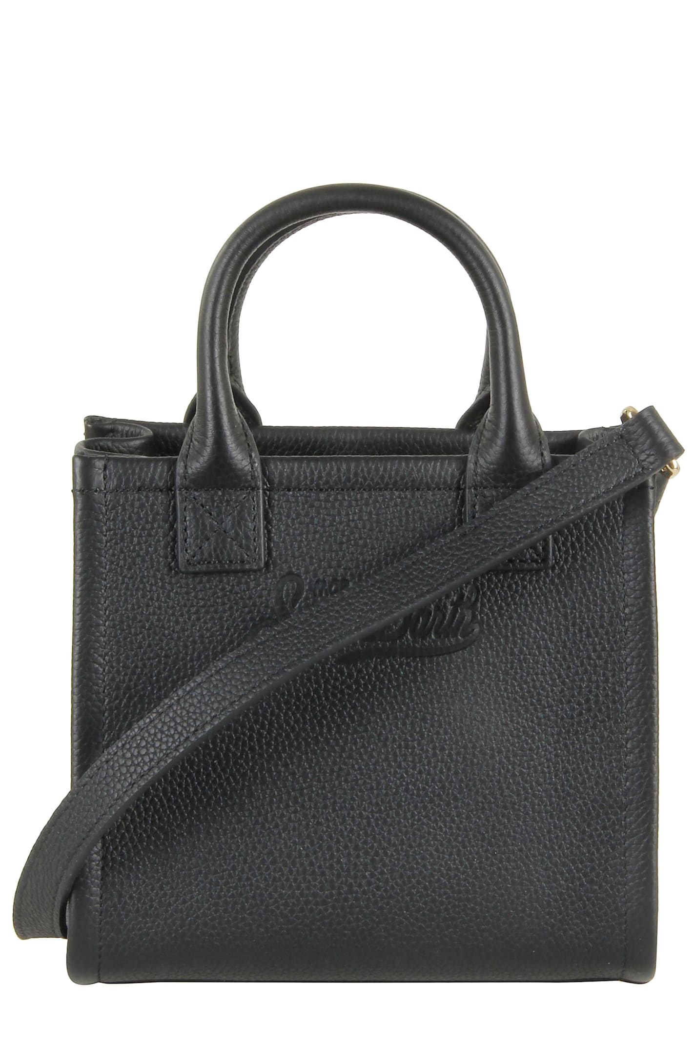 Mc2 Saint Barth Hand Bag With Strap In Black