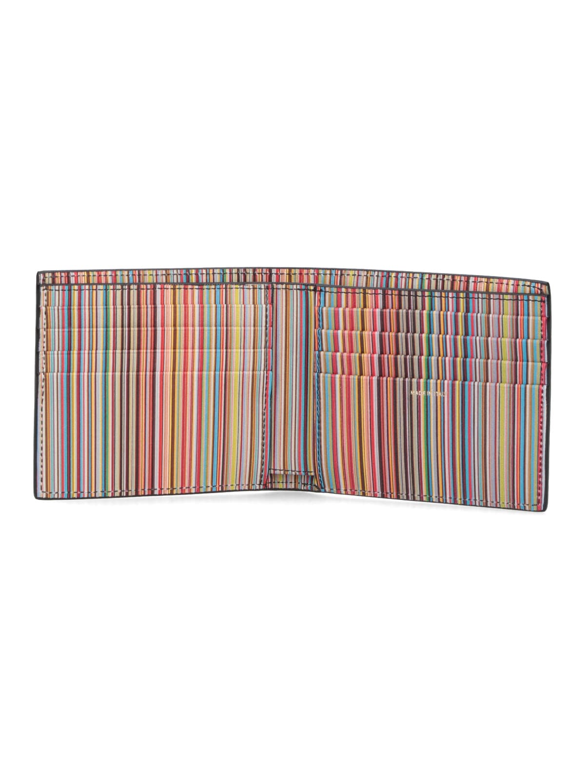 Paul Smith Leather Signature Stripe Billfold Wallet In Black