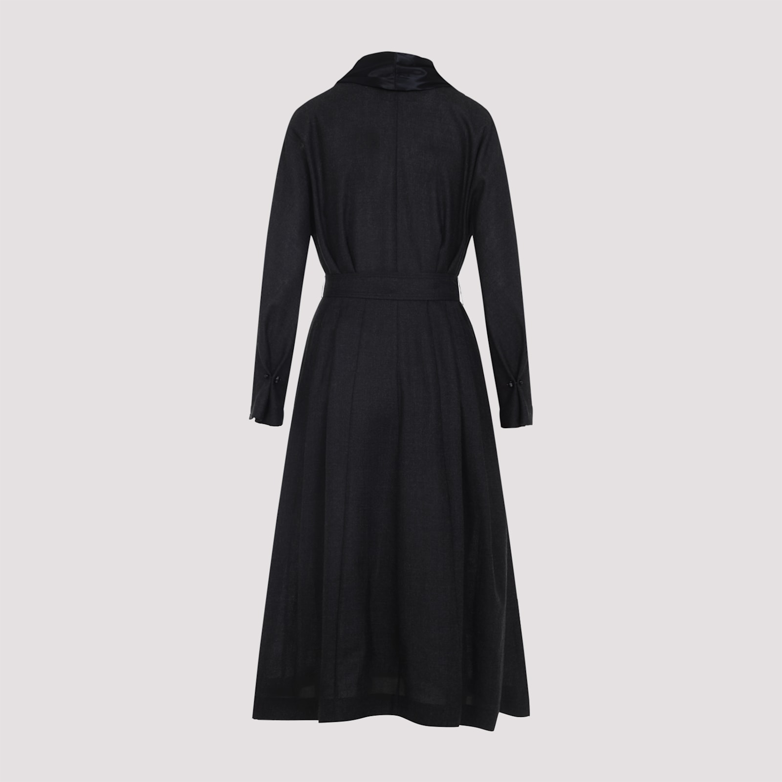 Alberta Ferretti Alberta Ferreti Virgin Wool Midi Dress In Black