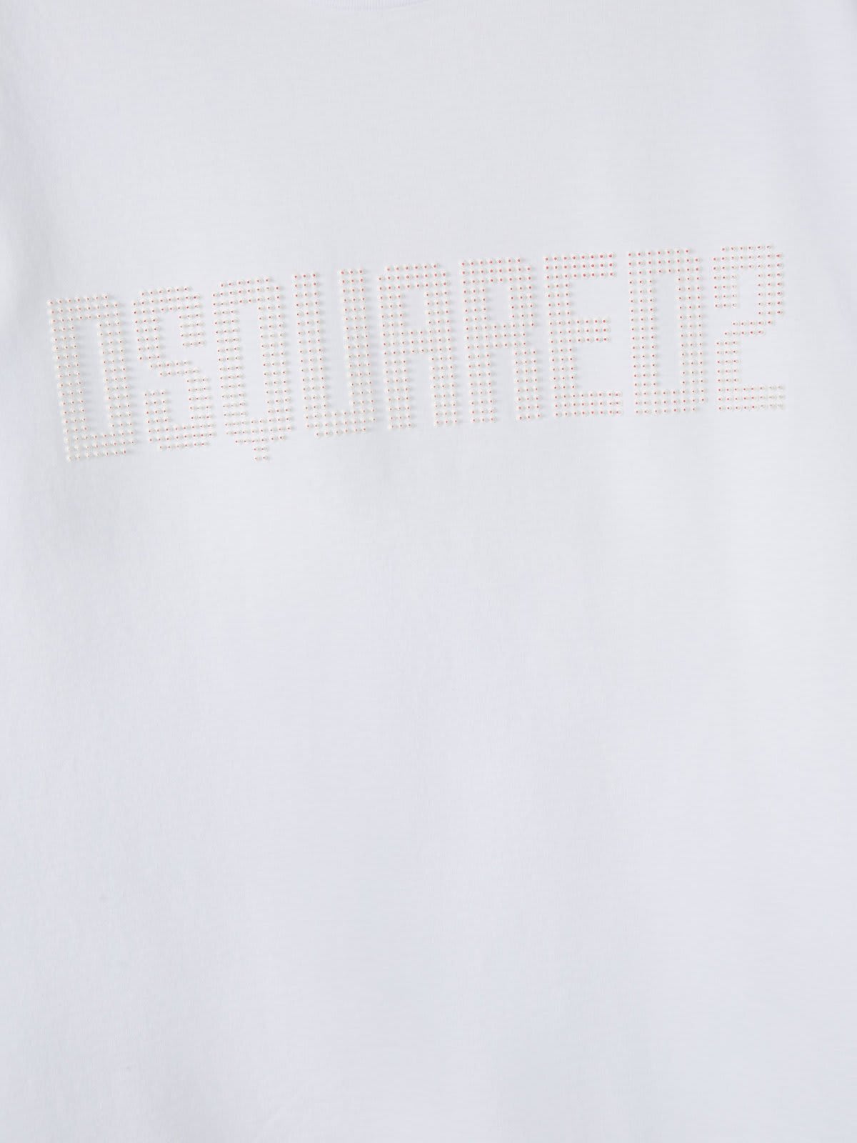 Shop Dsquared2 Logo-embellished Crewneck T-shirt In White