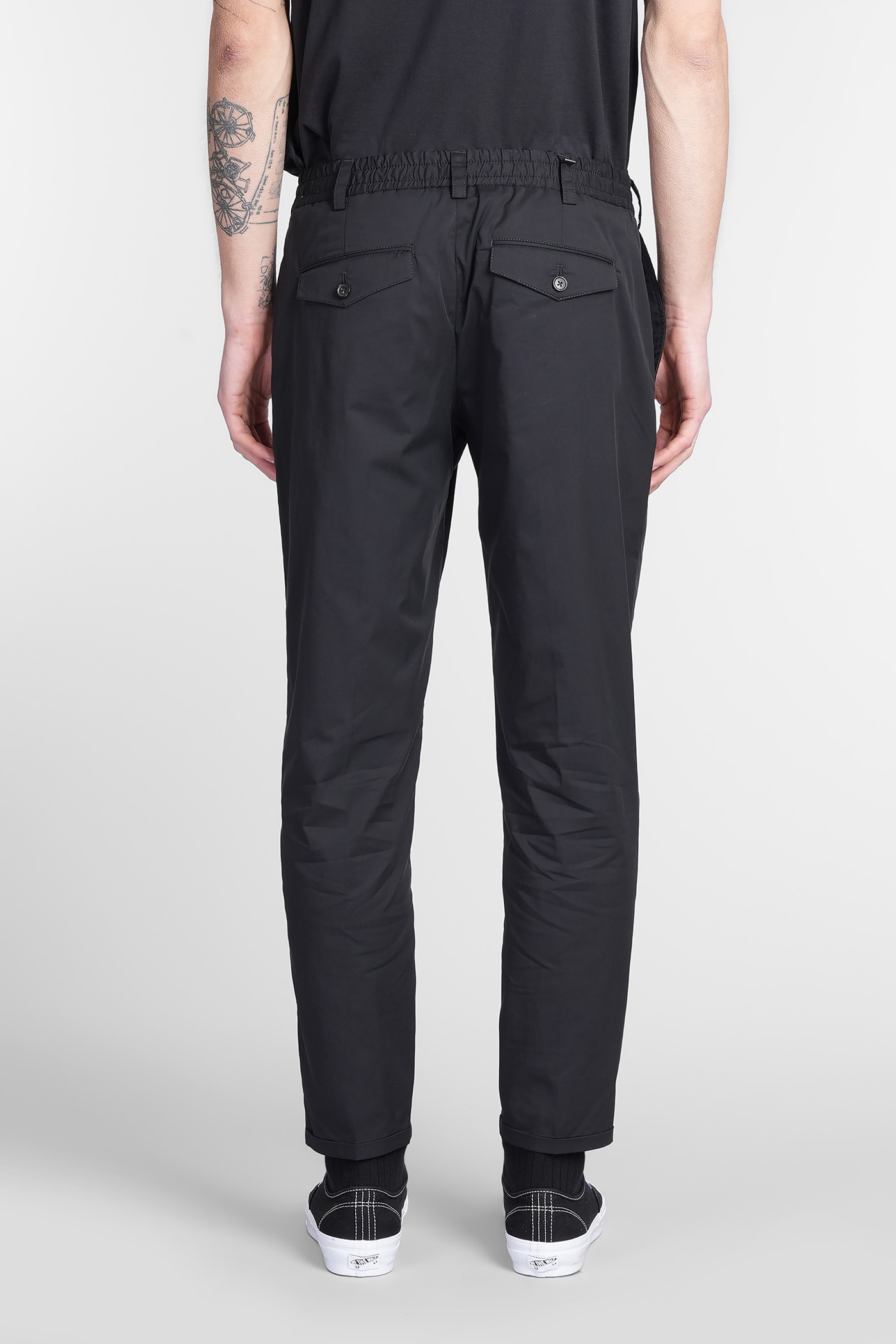 Pt Torino Vd05 Pants In Black Cotton In Black