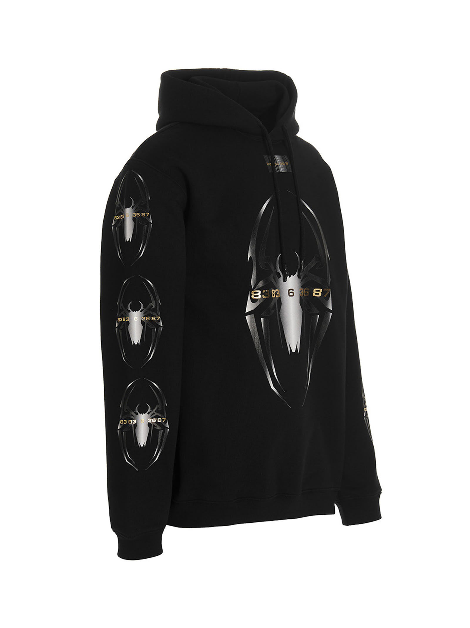 Shop Vtmnts Spider Hoodie In Black