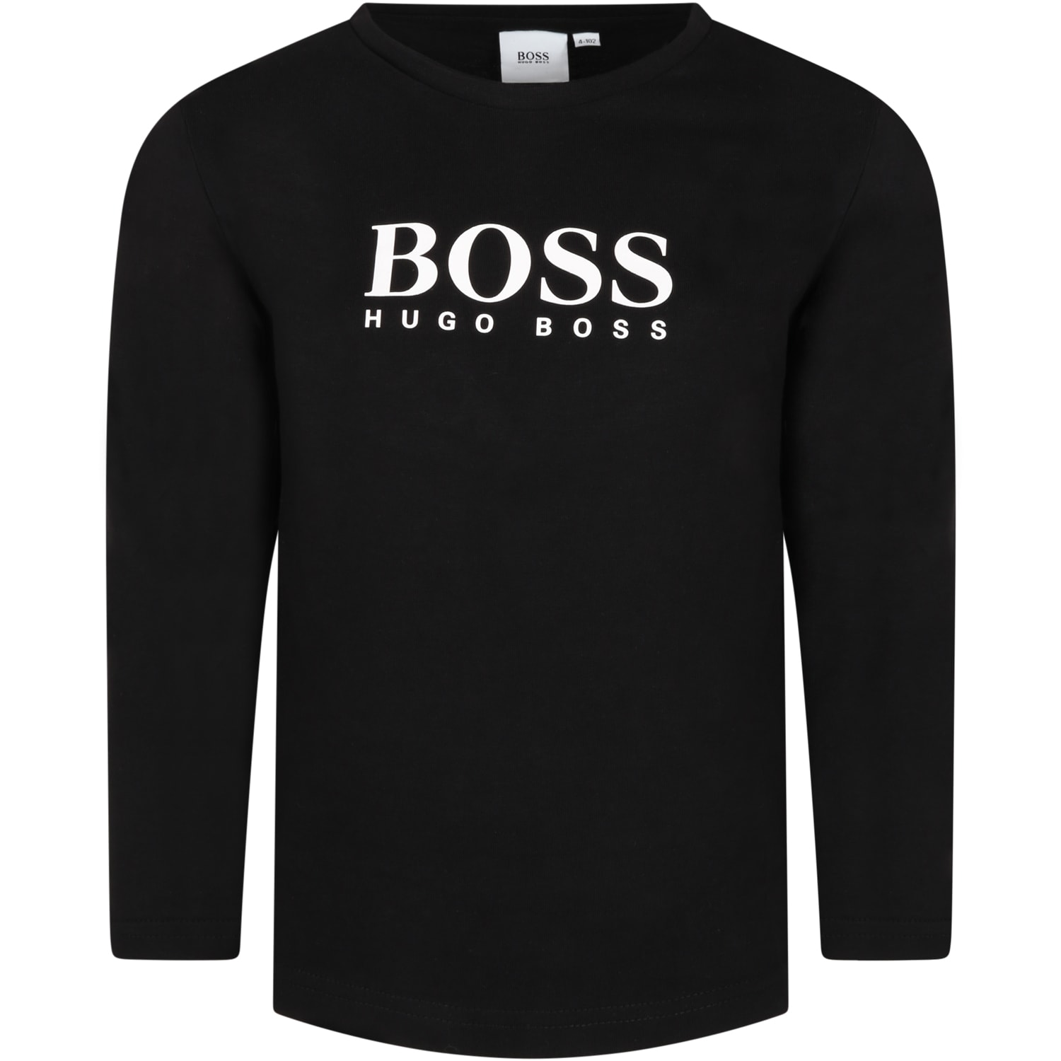 Hugo Boss Black T-shirt For Kids With Logo