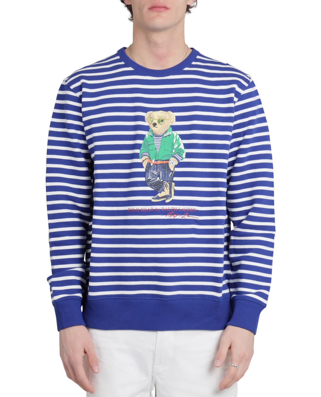Polo Ralph Lauren Striped Beach Bear Sweatshirt