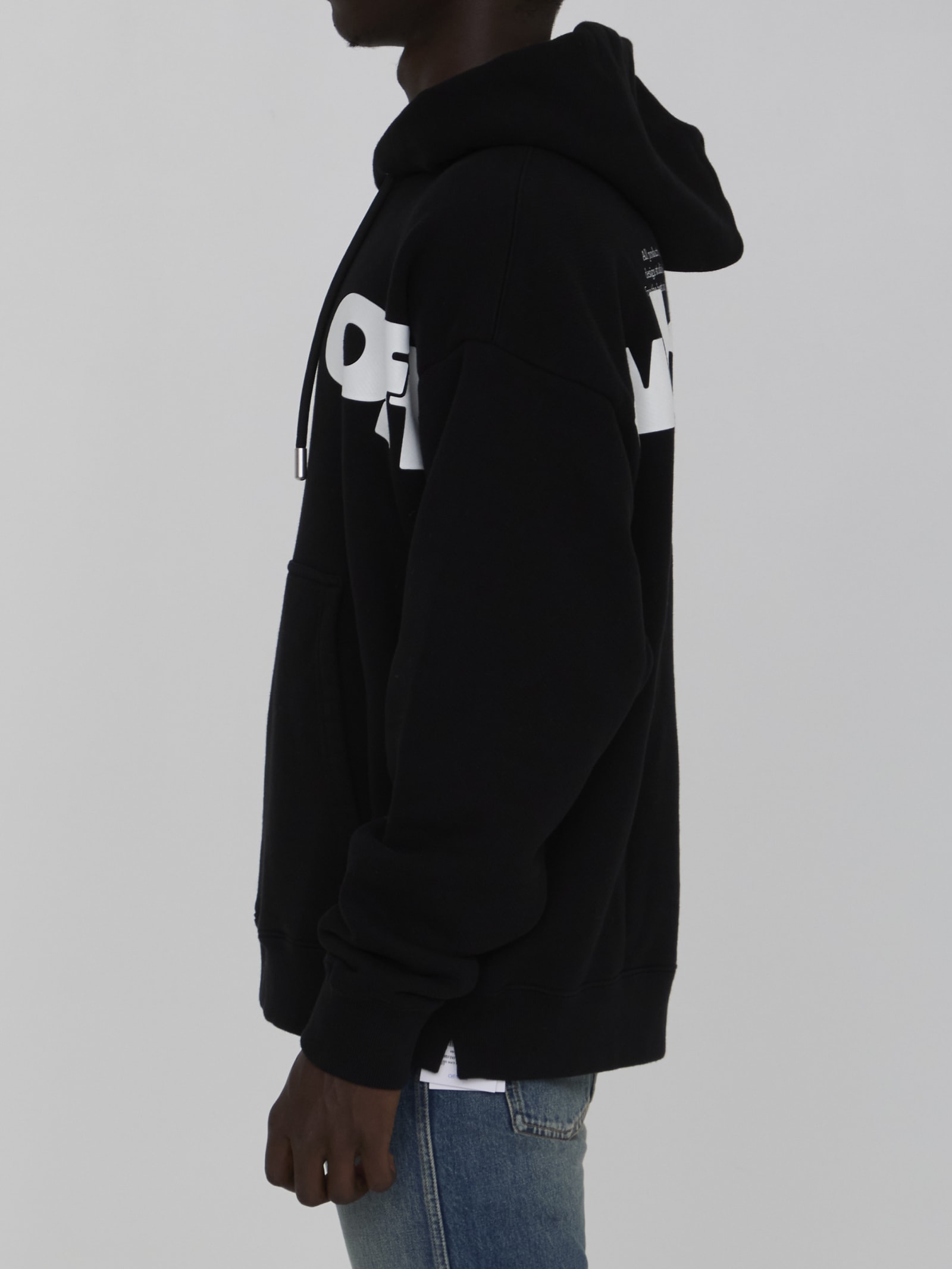 OFF-WHITE SHARED LOGO SKATE HOODIE 