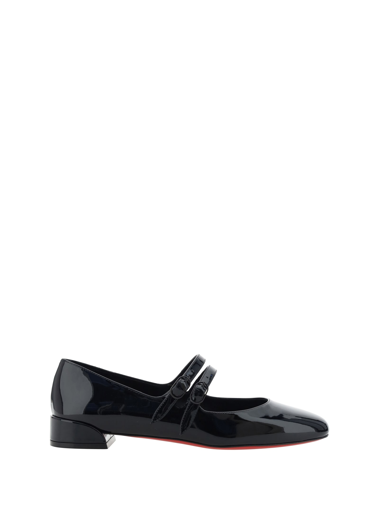 Christian Louboutin Flats In Nero