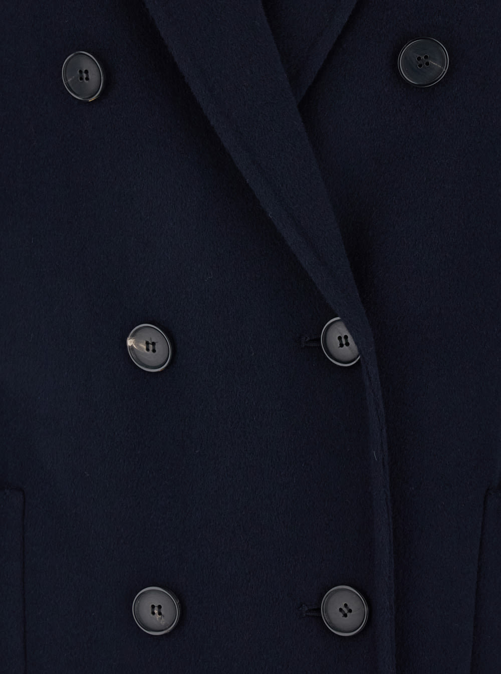 Mauro Grifoni Blue Coat With Double-breasted Fastening In Wool Woman In Blue