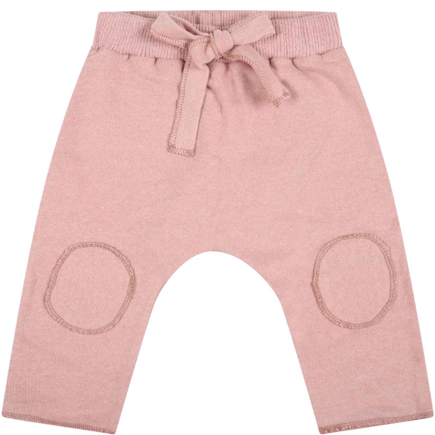 Caffe dOrzo Pink dafne Trousers For Baby Girl With Bow