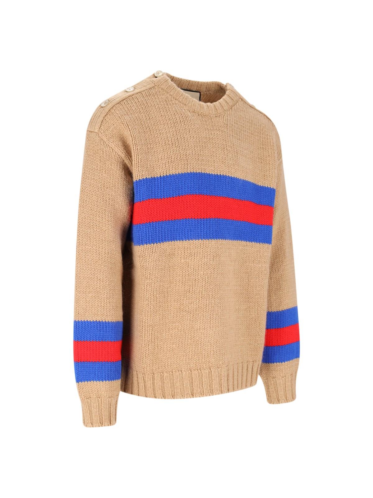 Shop Gucci Wool Sweater In Camel