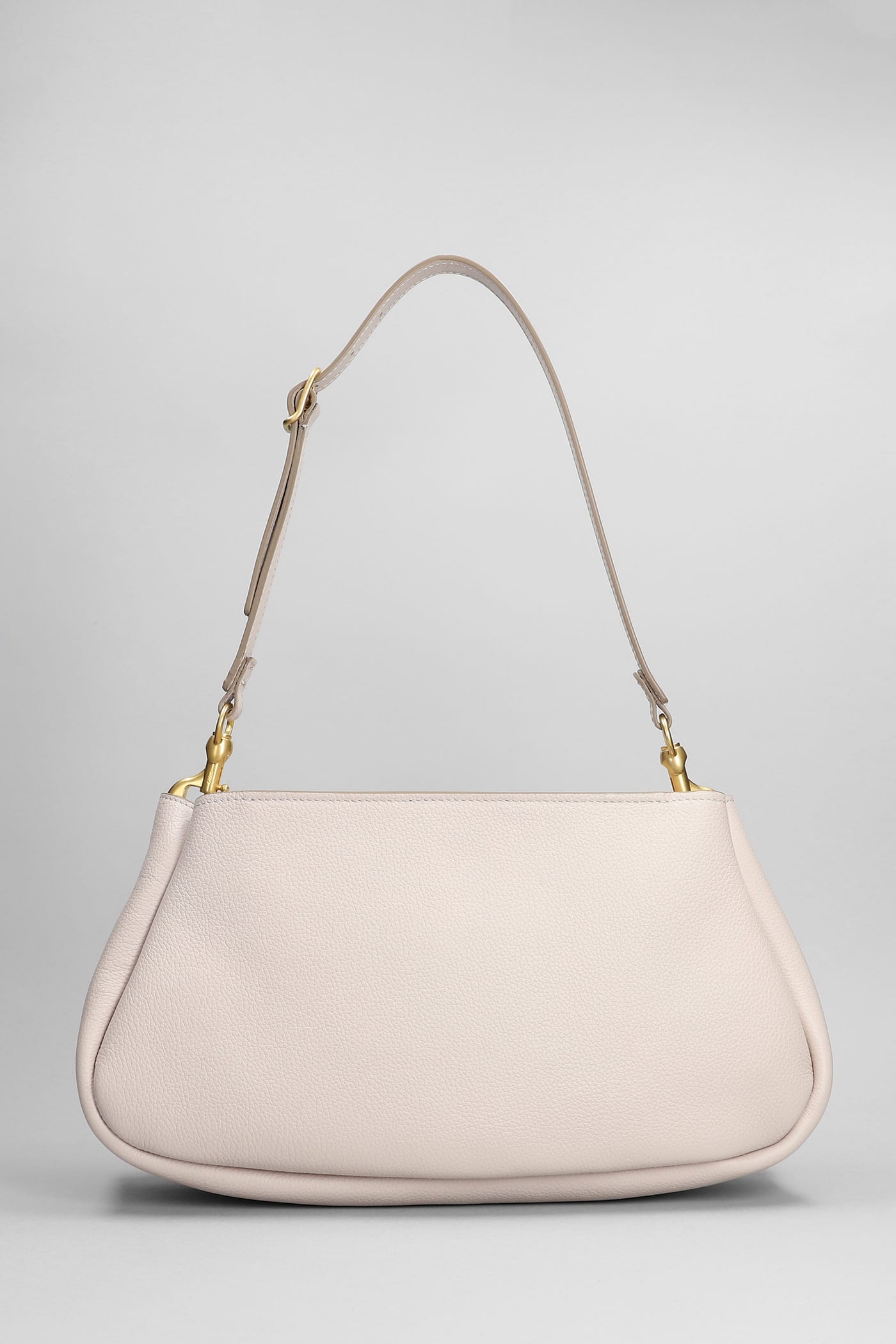 Chloé Marcie Shoulder Bag In Grey Leather In Grey