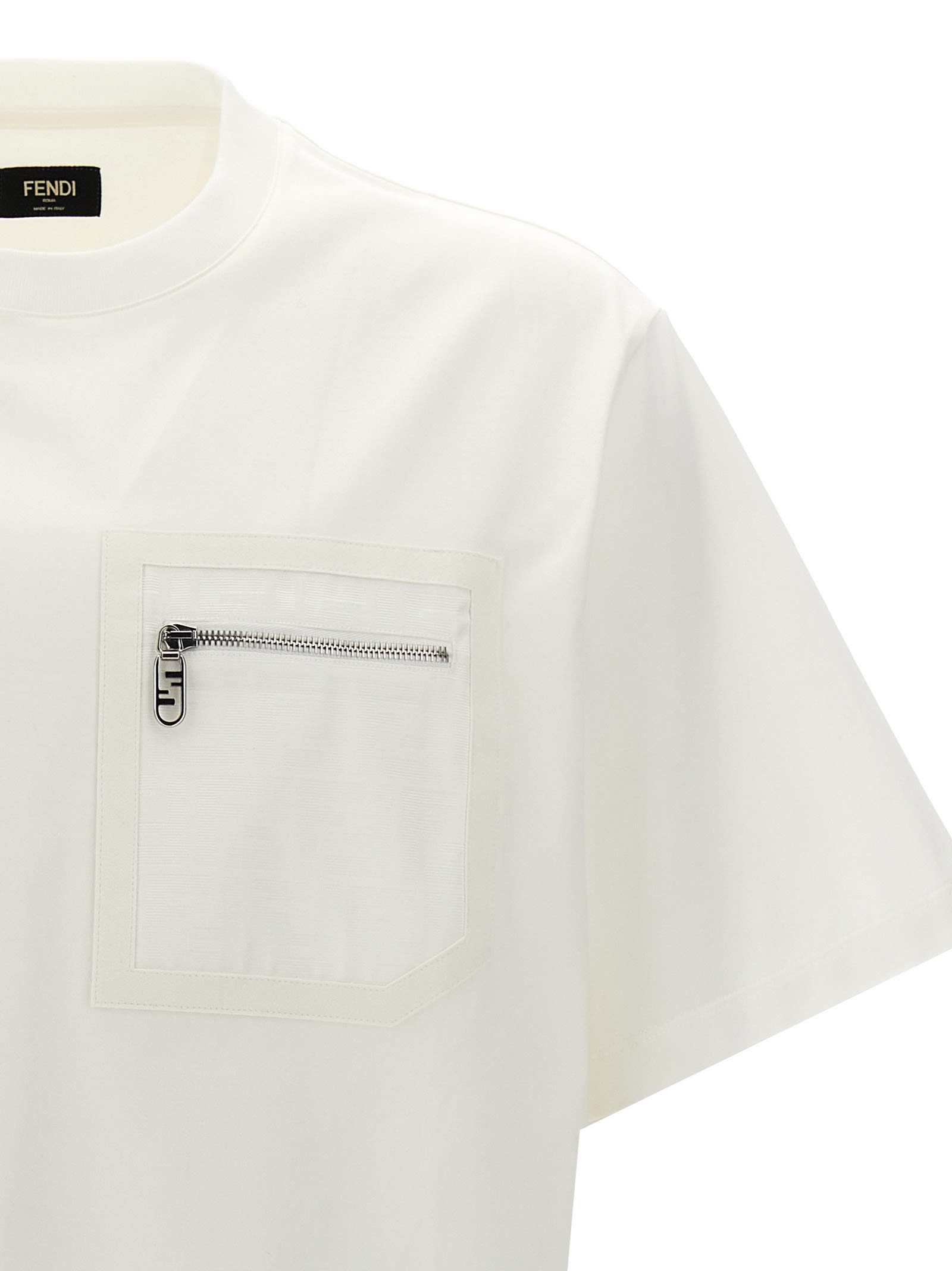 Shop Fendi Ff T-shirt In White