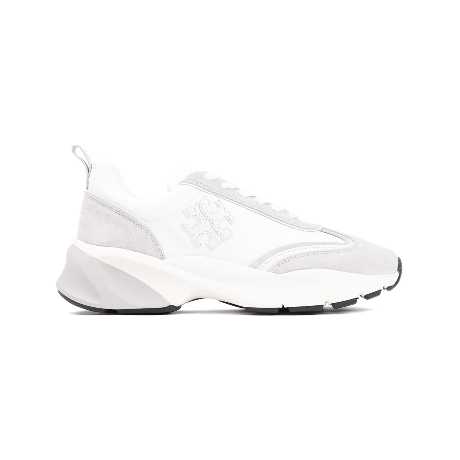 Shop Tory Burch Good Luck Trainer In Bianco Bianco