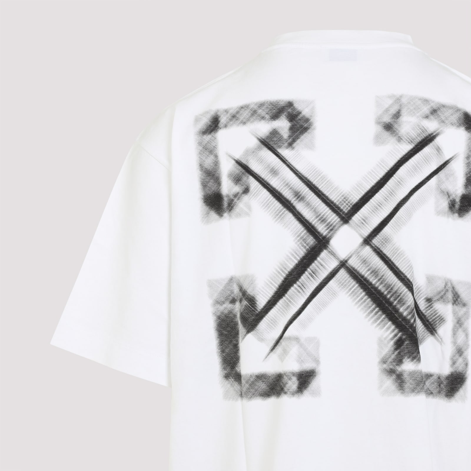 Shop Off-white Vibe Arrow Skate S/s T-shirt In White Black