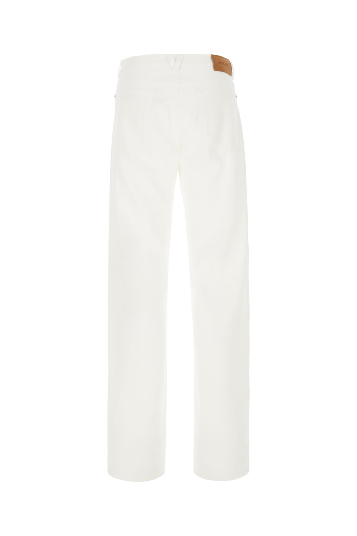 Shop Versace White Denim Jeans