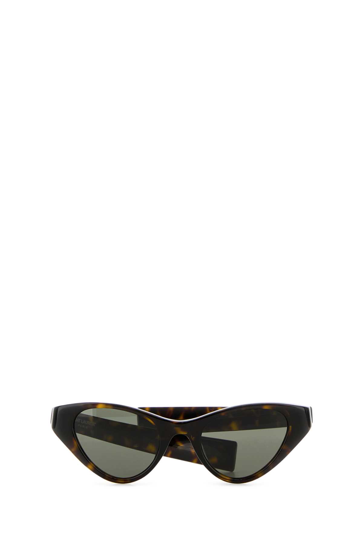 Shop Saint Laurent Printed Acetate Sl M144 Sunglasses In Darkhavanalightgoldgrey