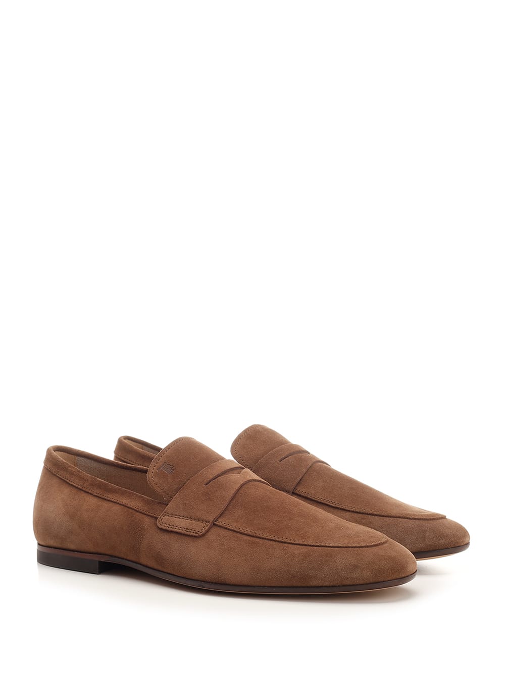 Tod's Suede Loafers In Brown