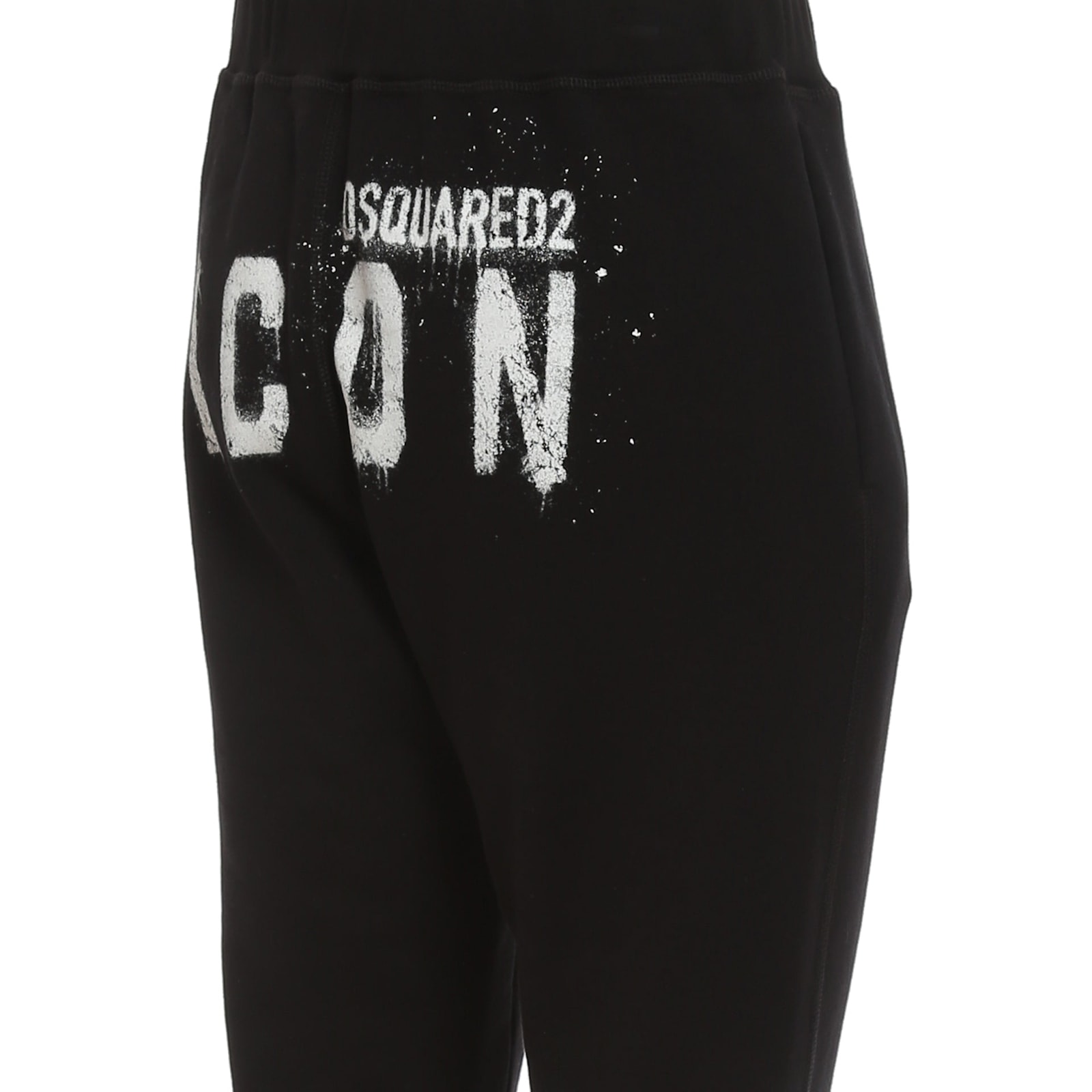 Shop Dsquared2 Icon Spray Ski Sweatpants In Black