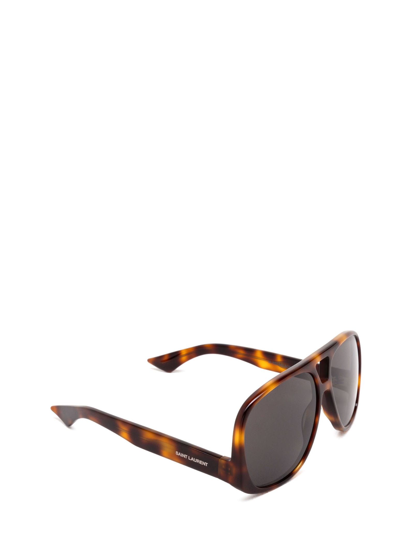 Shop Saint Laurent Sl 652 Havana Sunglasses