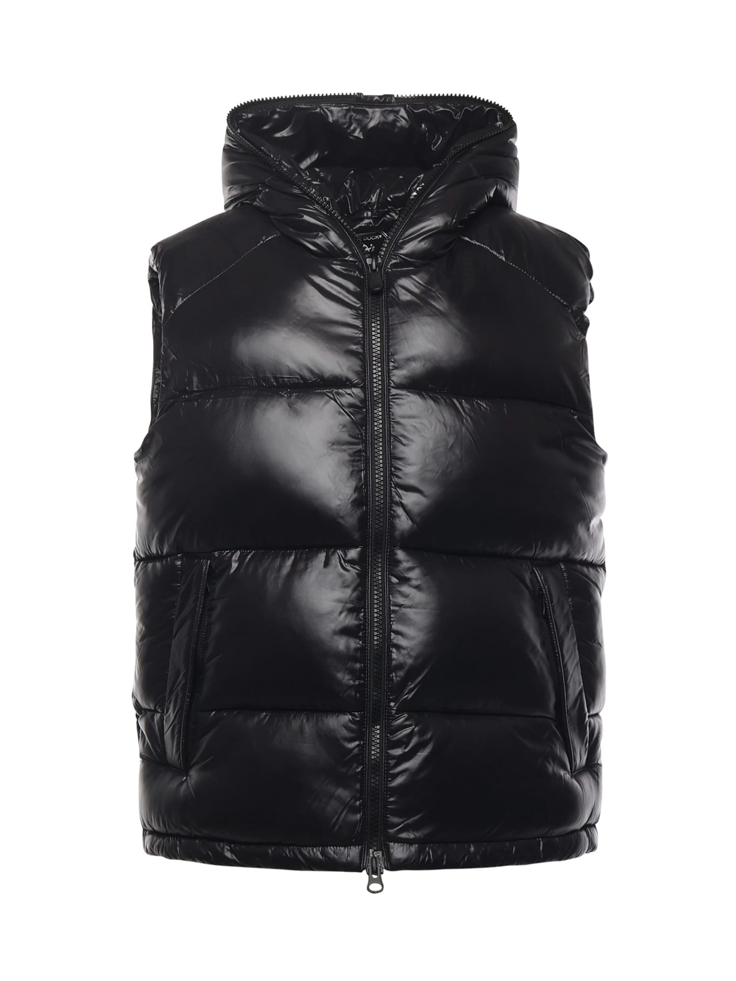 Save The Duck Nylon Padded Vest In Black