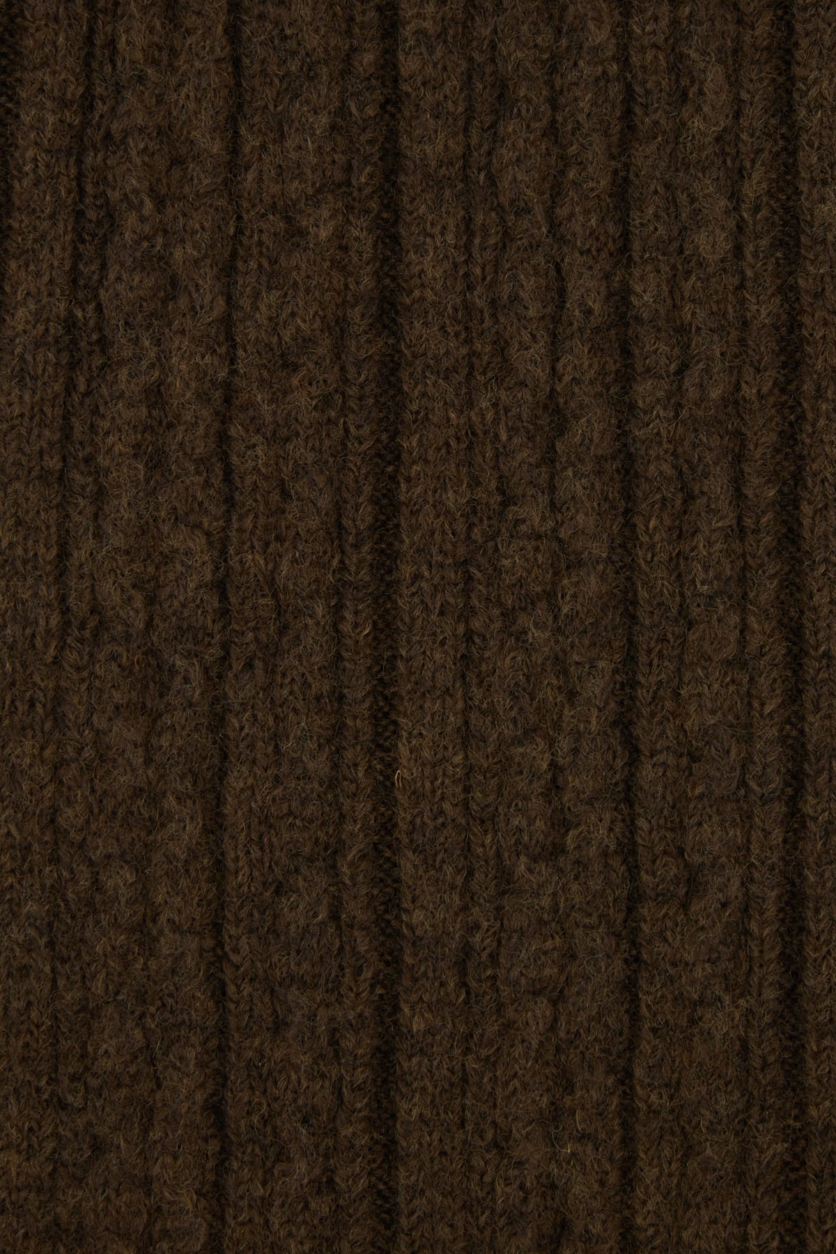 Mm6 Maison Margiela Chocolate Stretch Wool Blend Scarf In Brown