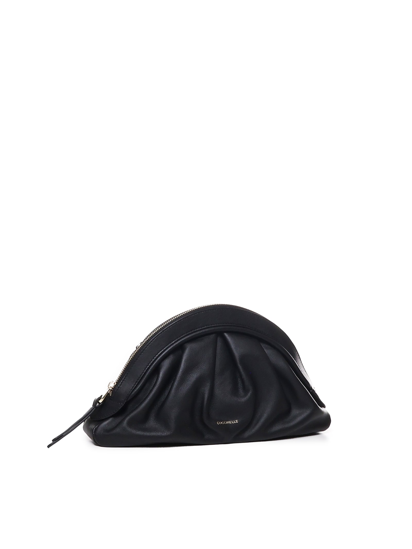 Shop Coccinelle Cheek Clutch In Black