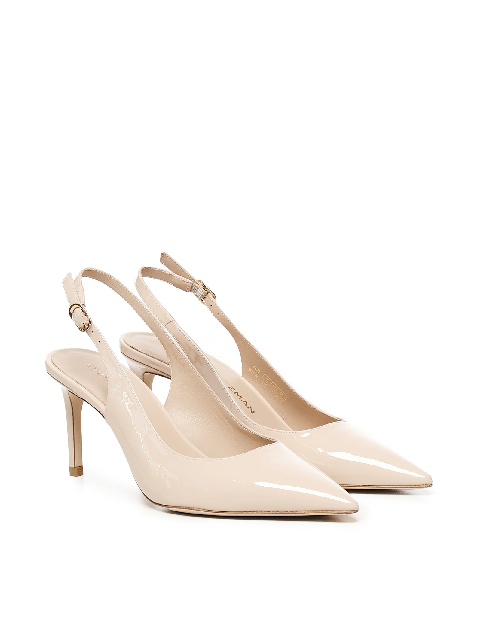 Stuart Weitzman Power Slingback Pumps In Neutral