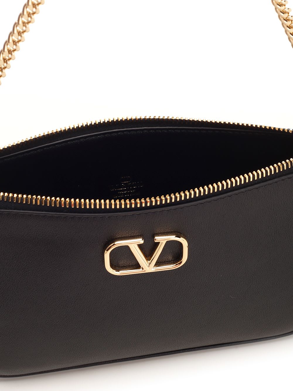 Shop Valentino V Logo Signature Mini Shoulder Bag In Black