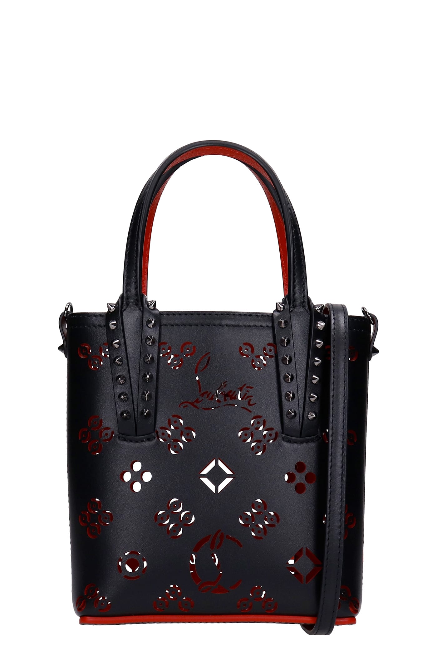 Christian Louboutin Cabata Mini Hand Bag In Black Leather