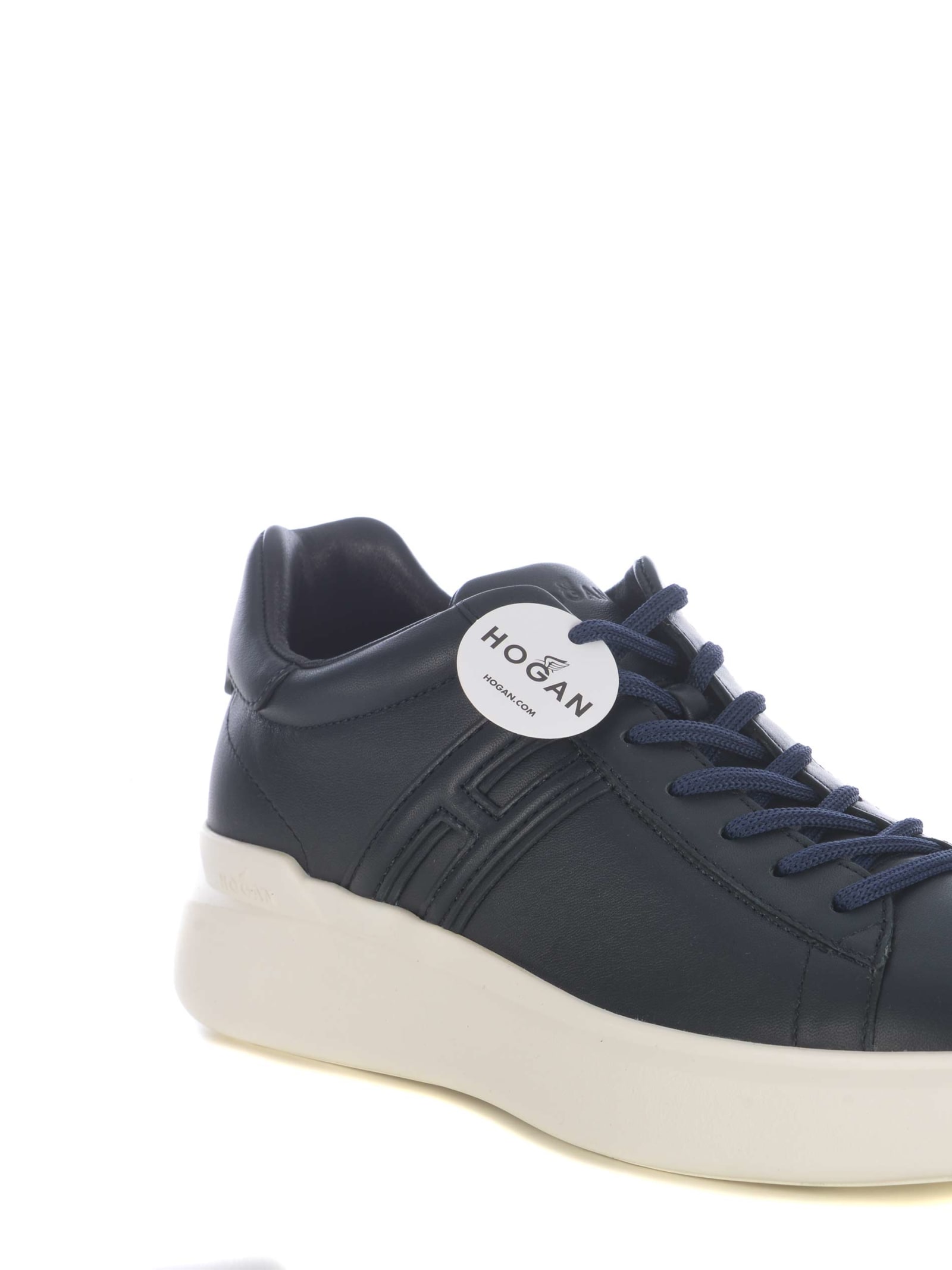 Shop Hogan Sneaker  H580 In Leather In Blu
