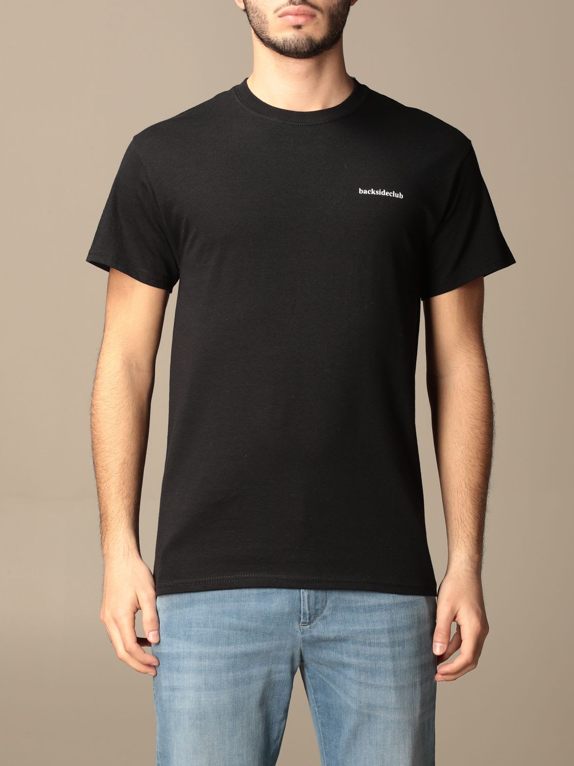 Backsideclub T-shirt Logo Backsideclub T-shirt In Cotton With Print
