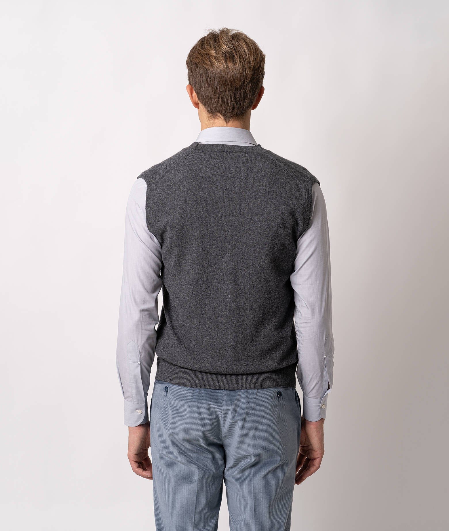 Larusmiani Gilet Solden Sweater In Gray
