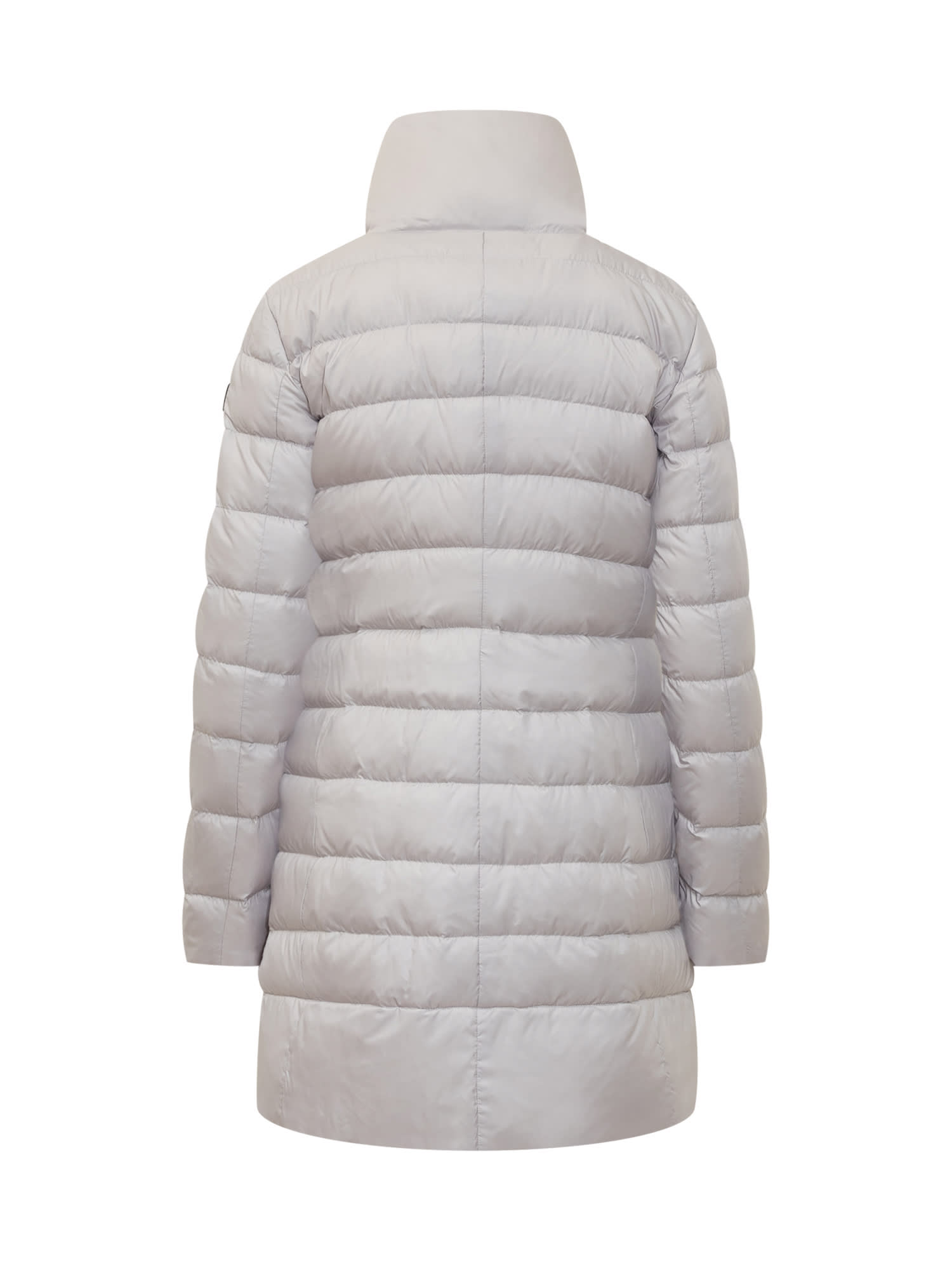 Peuterey Nylon Midi Down Jacket In Grey