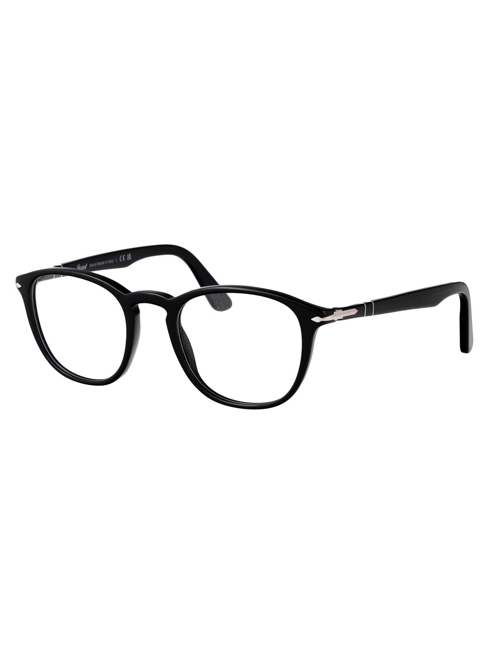 Persol Round Frame Glasses In Black