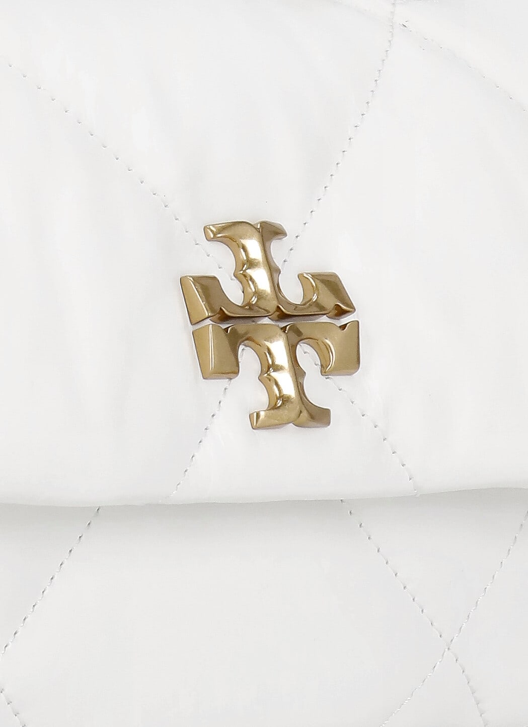 Shop Tory Burch Kira Diamond Quilt Bag In White