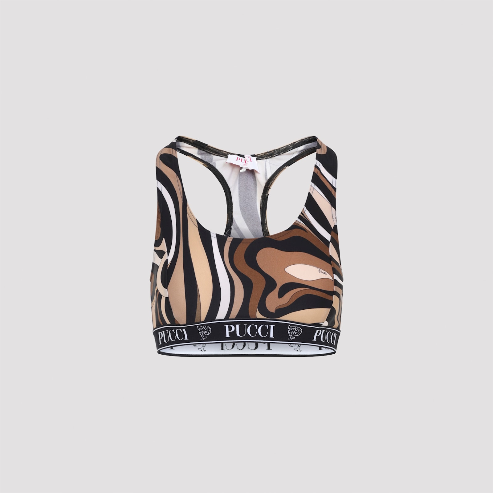 Pucci Racerback Style Comfortable Bra Top In Multi