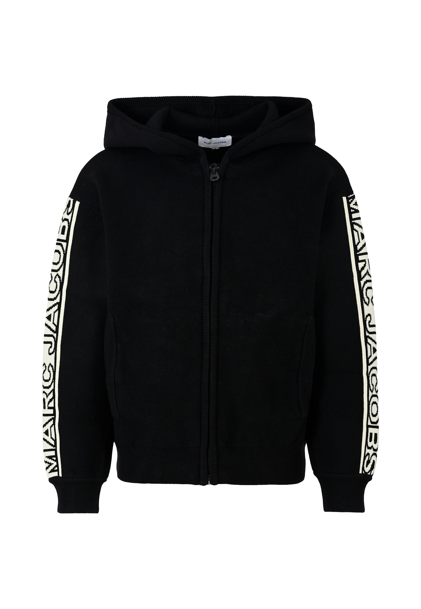 Marc Jacobs Branded Hoodie In Black