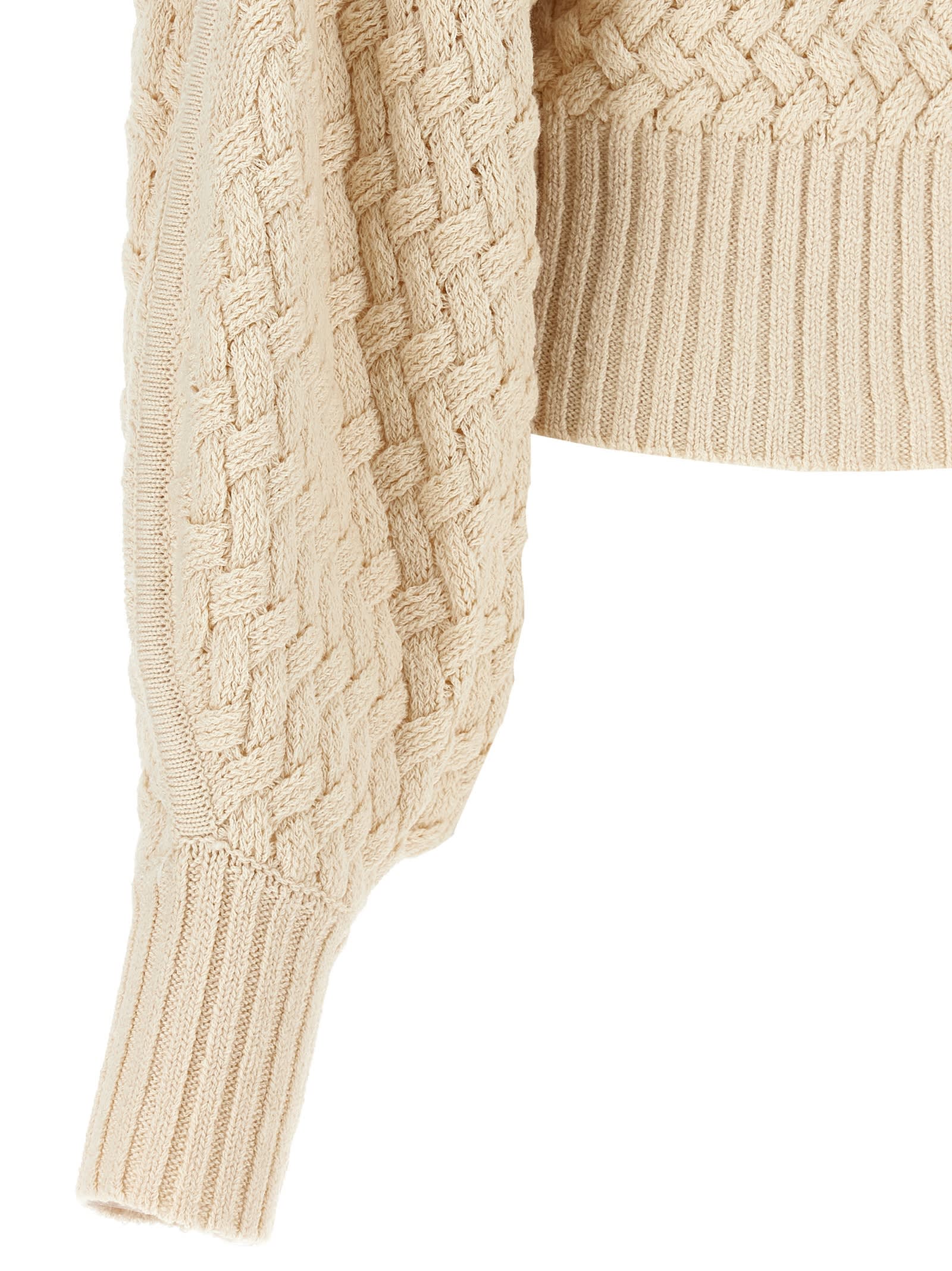 Shop Zimmermann Illustration Textured Sweater In Beige