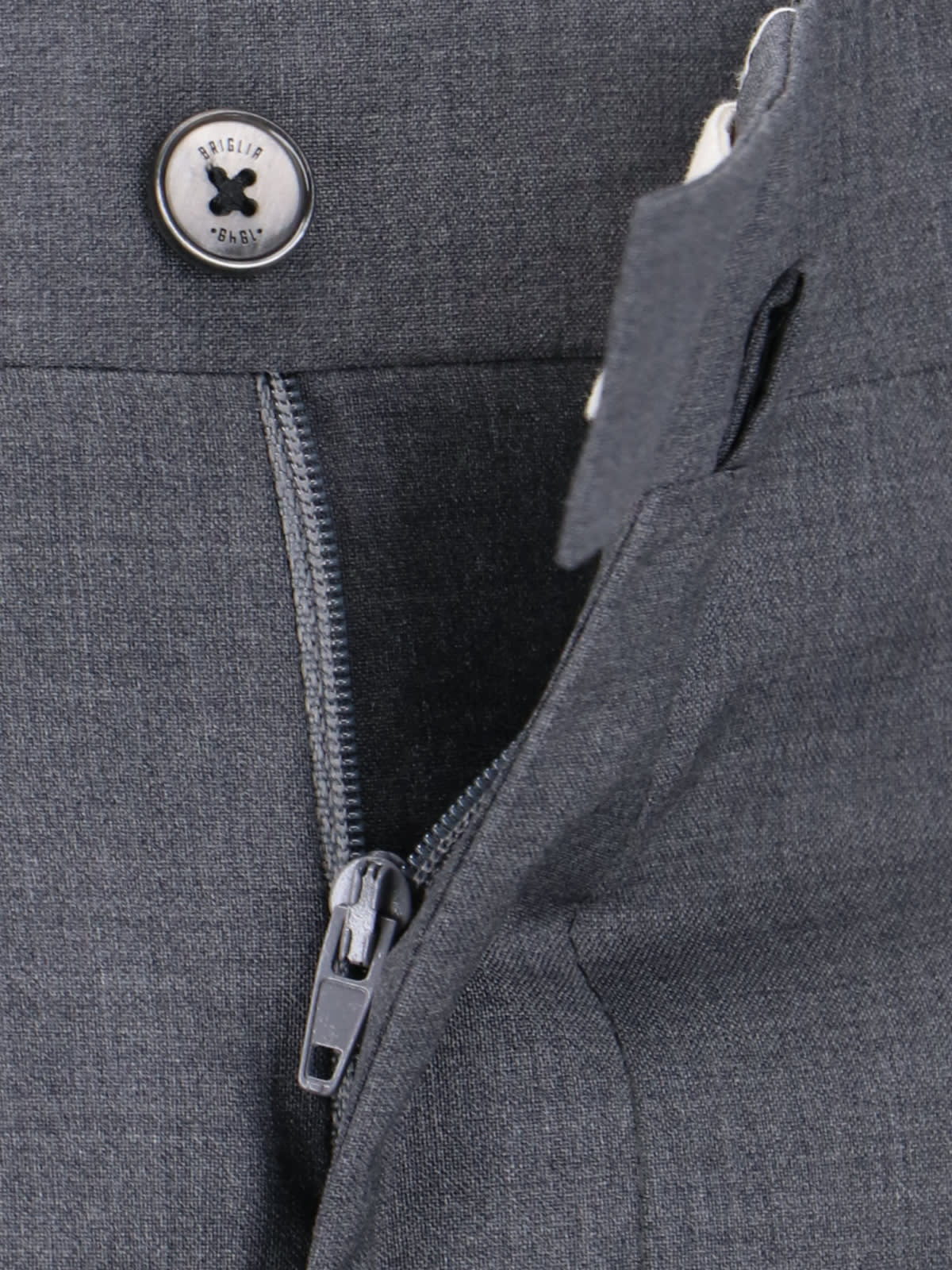 Shop Briglia 1949 Tailored Trousers In Gray