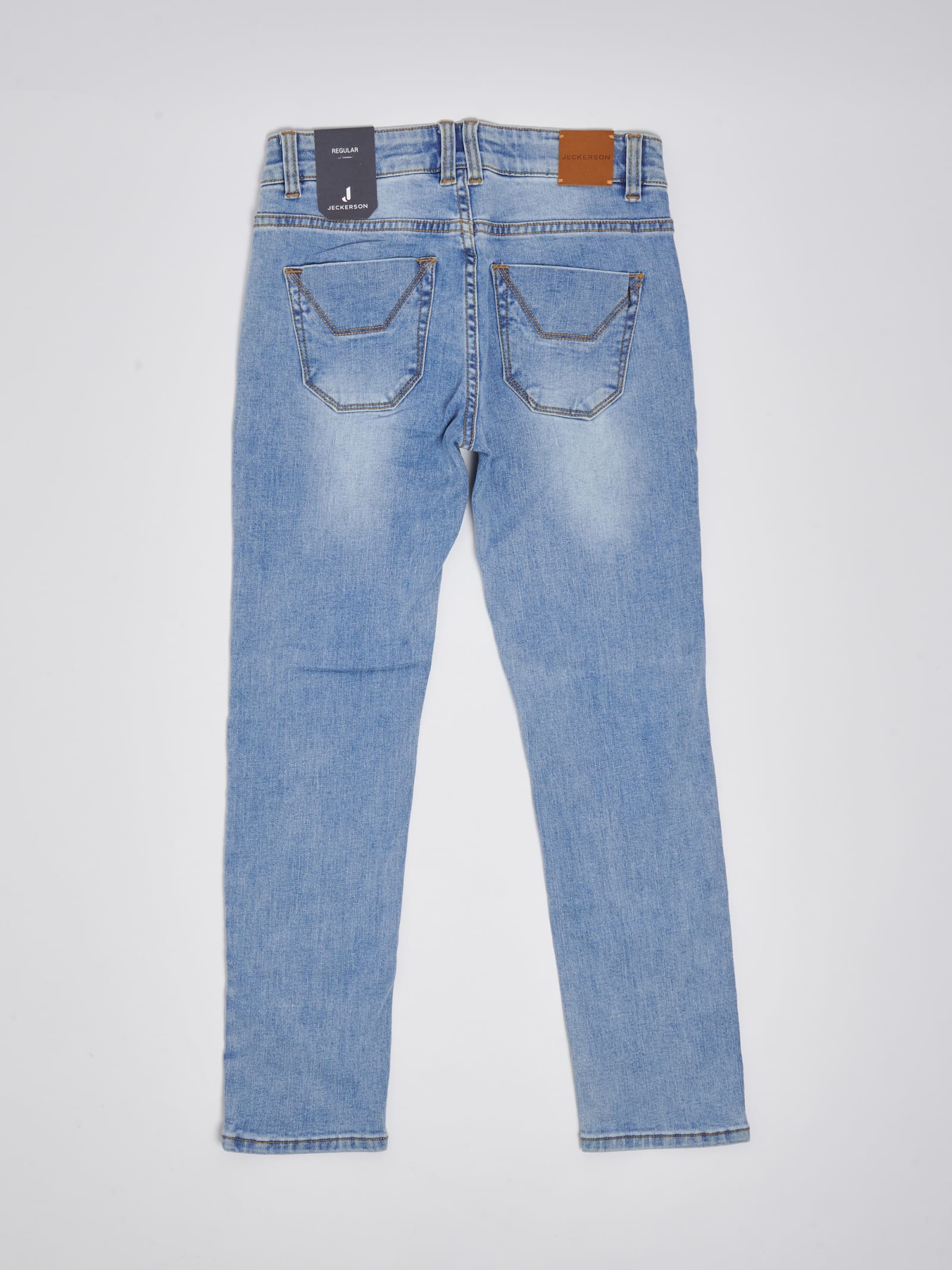 Shop Jeckerson Jeans Jeans In Denim Chiaro
