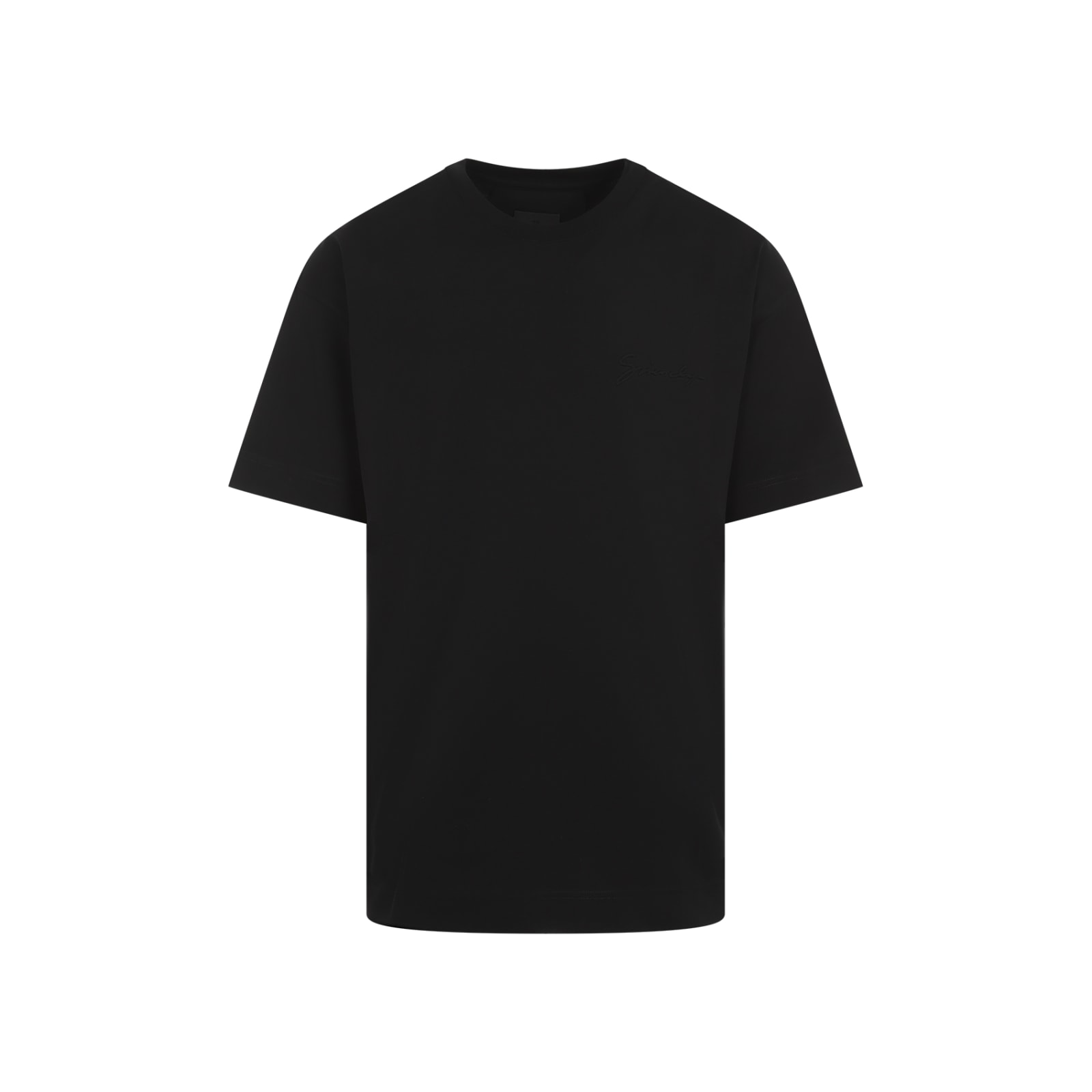 Shop Givenchy Cotton T-shirt In Black