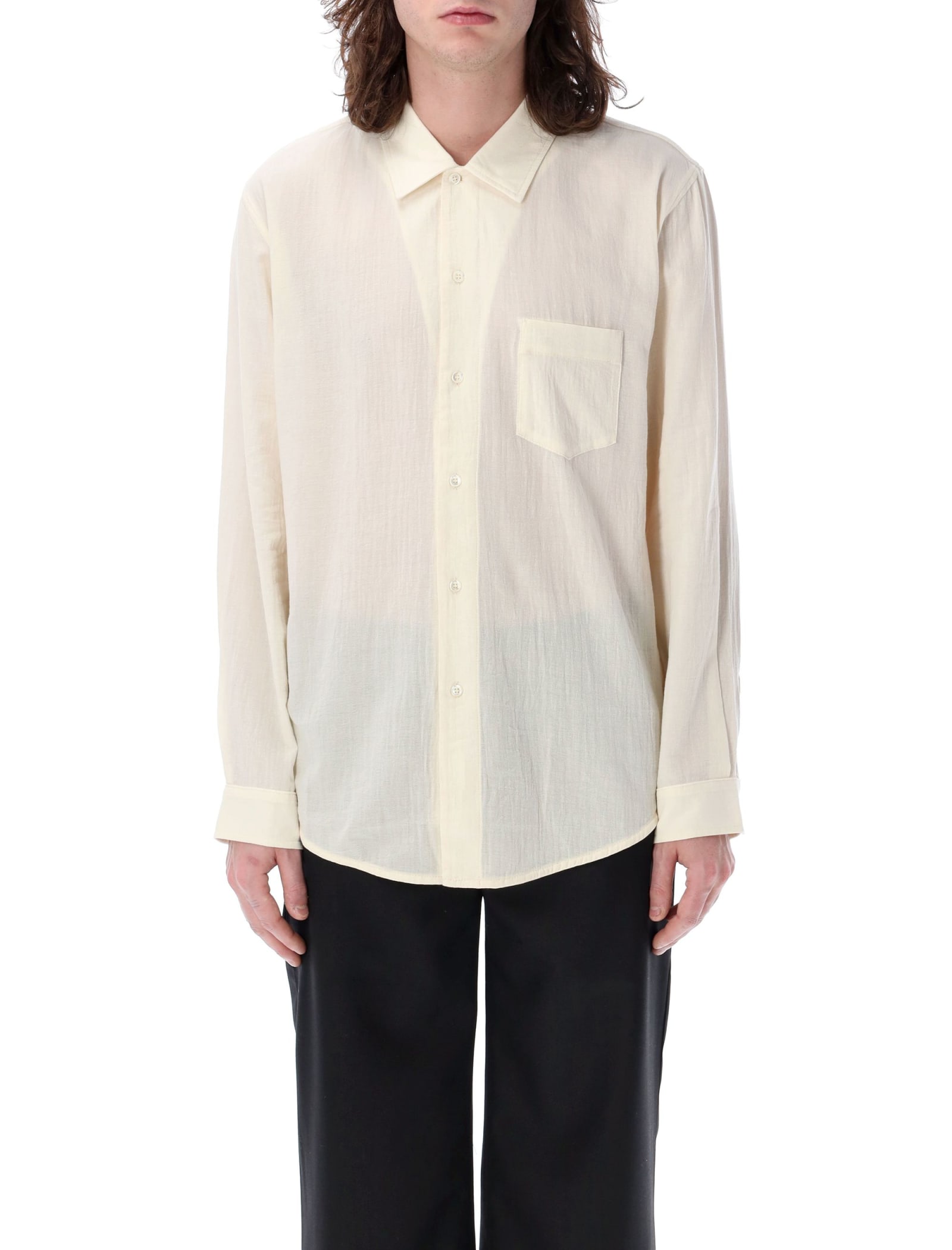 Shop Séfr Leo Shirt In Vanilla White