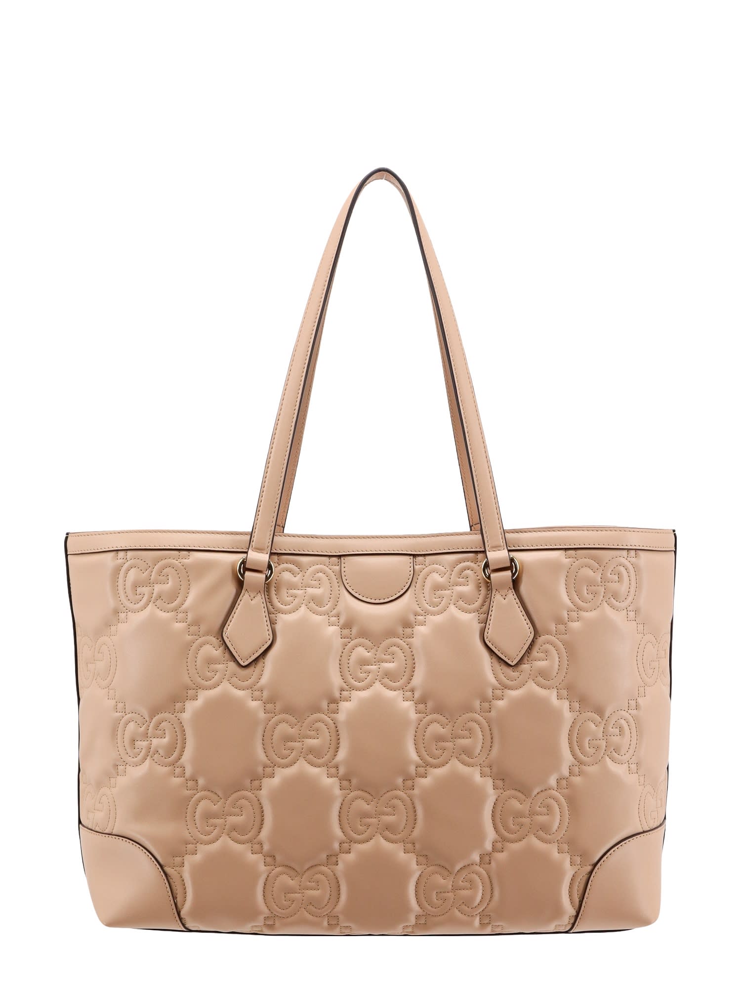 Shop Gucci Shoulder Bag In Pink/sand