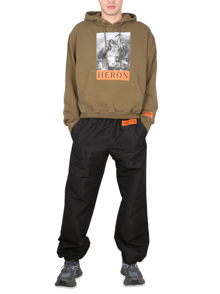 Heron Preston Premium Elastic Waistband Pants For Men In Black