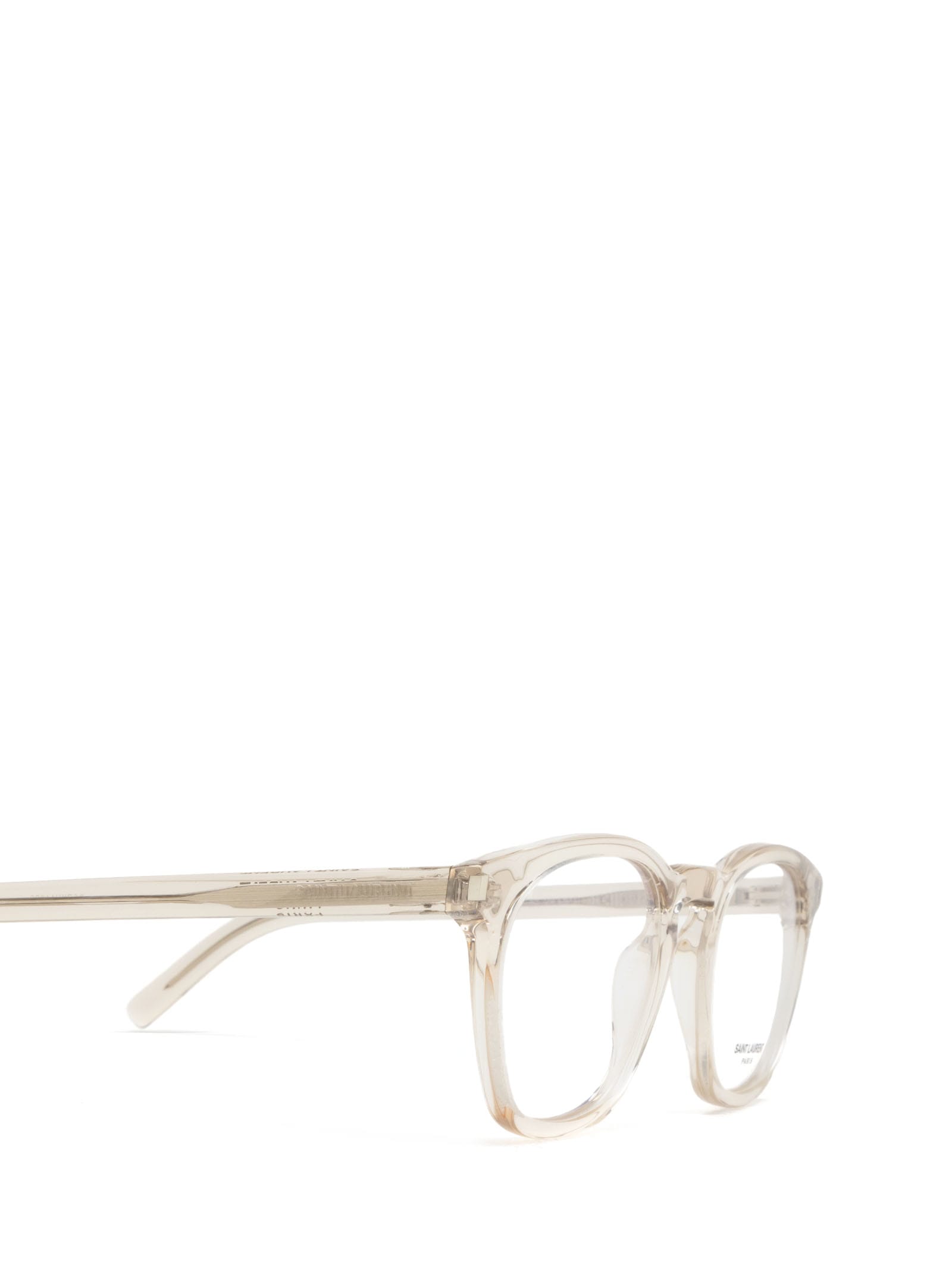 Shop Saint Laurent Sl 28 Opt Nude Glasses