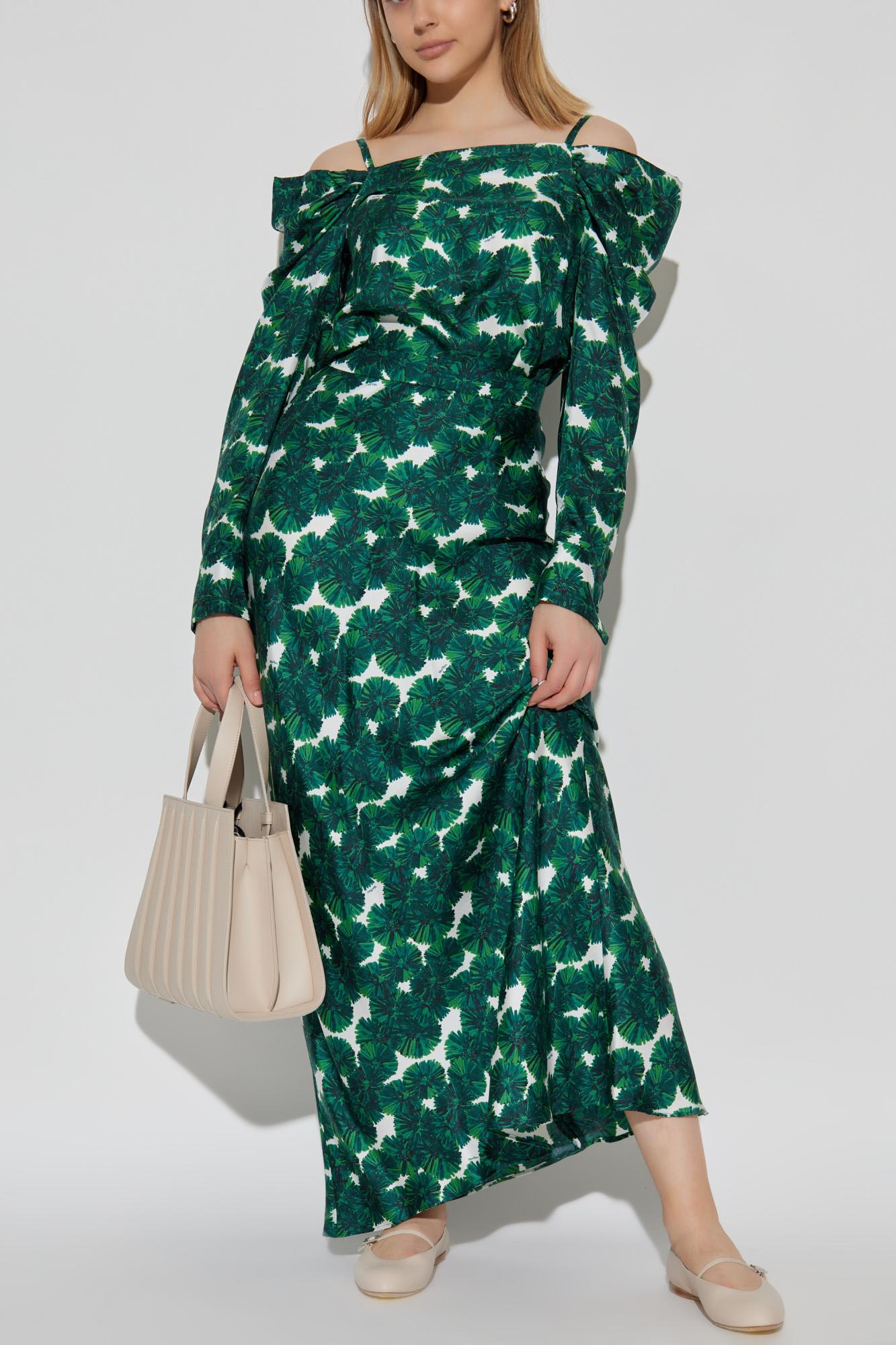Max Mara Silk Skirt `recital` In Green